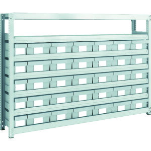 TRUSCO �X�`�[�����y���ʃ{���g���X�I M2�^ �����l�I�O���[���o�t W1760×D300×H1200 ��×5�E��×30 M2-4637-E5F30 �y856-3244�z