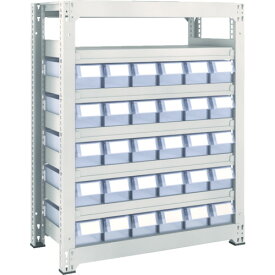 TRUSCO スチールラック M3型中量棚 H1200 樹脂透明引出付 小X30 M3-4357-C30 【856-3276】