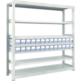 TRUSCO スチールラック M3型中量棚 H1800 樹脂透明引出付 小X26 M3-6657-C26 【859-6098】