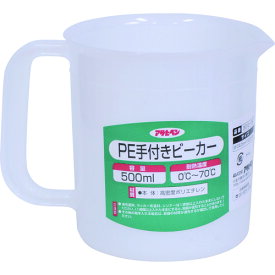 アサヒペン PE手付きビーカー 500ml 3012−09 222305 【128-5848】