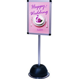 常磐精工 TOKISEI 屋外ポールサインスタンド A3片面シルバー OPSSA3K 【143-0813】