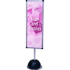 常磐精工 TOKISEI 屋外ポールサインスタンド A3縦縦片面シルバー OPSSA3TTK 【144-1960】