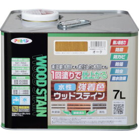 アサヒペン 水性強着色ウッドステイン 7L オーク 464873 【357-9444】