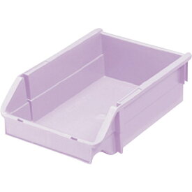 三菱ケミカルインフラテック物流資材部 ヒシ T型コンテナ（ネスティングタイプ） パステルパープル W192×D285×H90 PAT-3-PA 【368-9404】