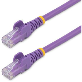 STARTECH．COM社 StarTech カテゴリ6 LANケーブル／3m／パープル／RJ45コネクター／ツメ折れ防止機構付／CAT6 N6PATC3MPL 【539-5862】