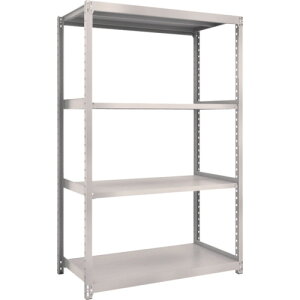 トラスコ中山 TRUSCO スチールラック M2型軽中量棚 1160×880×H1800 4段 単体 ネオグレー M2-6494 【645-5015】