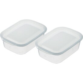 イノマタ化学 inomata 楽ちんパック 角型400ml 2個組クリアーホワイト 1834-CW 【652-7881】