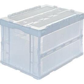 トラスコ中山 TRUSCO オリコン 折りたたみコンテナ50L スライドロックフタ付 透明 CRSC50N2-TM 【654-9631】