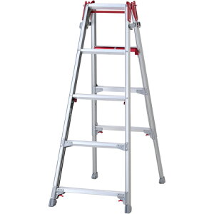 長谷川工業 ハセガワ 階段用脚部伸縮式アルミはしご兼用脚立 RYRE型 5段 RYRE-15A 【701-6214】