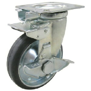 ���[�G�C �L���X�^�[���ƕ� ���[�G�C �v���[�g�� ���� �L���X�^�[ �S�� �ԗ֌a130mm ����Œ�E�X�g�b�p�[�t�� J�^�C�v J2K�|S�^ ��t���@80×80�i75×75�j WJ2K-130S �y809-2849�z