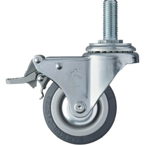 ハンマーキャスター ハンマー ねじ込み式キャスター ねじ込み式キャスター 自在(ストッパー付・トータルロック) 車輪径75mm ウレタン車輪 4151MA-KUB75 【814-2308】