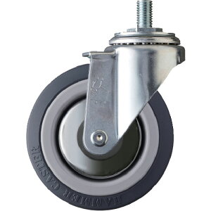 ハンマーキャスター ハンマー ねじ込み式キャスター ねじ込み式キャスター 自在 車輪径100mm ウレタン車輪(ナイロンホイール・ベアリング) 4200MA-KUB100 【814-2717】