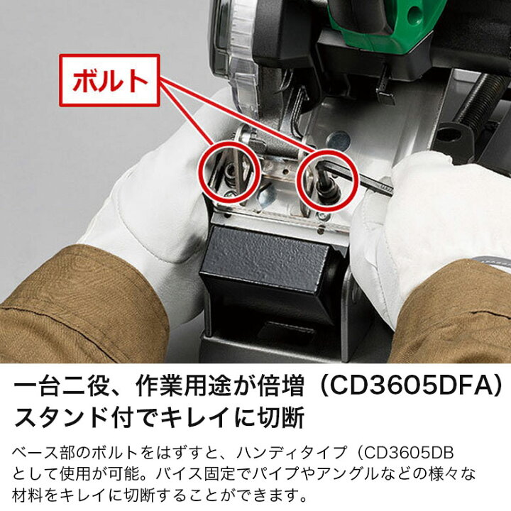 楽天市場】ハイコーキ HiKOKI コードレスチップソー切断機 36V 150mm 