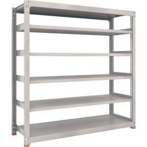 TRUSCO �X�`�[�����b�N M5�^���ʒI 1200×471×H2100 6�i �P�� �Ɛk�����x�[�X�t �l�I�O���[ �l�I�O���[ M5-7456SFC NG �y691-7455�z