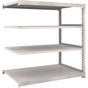 TRUSCO �X�`�[�����b�N M5�^���ʒI 1800×471×H1200 4�i �A�� �Ɛk�����x�[�X�t �l�I�O���[ �l�I�O���[ M5-4654BSFC NG �y692-3784�z