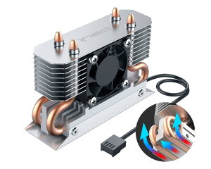 �A���~�j�E�� M.2 SSD�q�[�g�V���N 30mm����PWM�t�@��+��̏����̃q�[�g�p�C�v+���w�̃q�[�g�V���N�f�b�L+�T�[�}���p�b�h�Ƃ����f�U�C�� NVME/NGFF/SATA M.2 SSD�ɋ��͂ȗ�p��񋟂���[M-3 �t