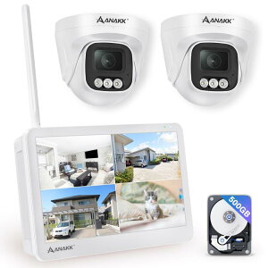 �h�ƃJ���� ���O 500����f 2�� 130°�L�p IP67�h�� ���j�^�[�t�� wifi �h�[���^ �Ď��J���� ��ԃJ���[�B�e AI�l���Z���T�[ wi-fi�Ȃ��Ă��g���� ���C�����X�h�ƃJ�����Z�b�g ���O�h�ƃJ����