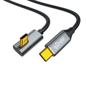 USB-C  USB-C �P�[�u�� L�� Type-c �P�[�u�� PD�Ή�100W/5A�}���[�d 4K 60Hz �f���o�� USB3.1 Gen2�W�� 10Gbps�����f�[�^�]�� �����ϋv�i�C���� �^�C�vc �P�[�u�� MacBook�APad�A