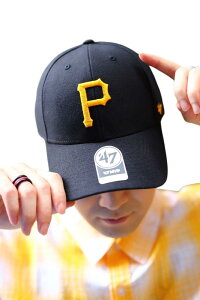 47 Brand(フォーティーセブンブランド) キャップ 帽子 cap パイレーツ MLB メジャーリーグ B-MVP20WBV (01)黒黄色