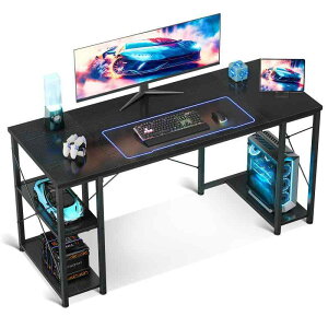AODK �Q�[�~���O�f�X�N ��120/140/160cm �������b�NCPU�X�^���h�t�� gaming desk ���E����ւ��Ή� �������