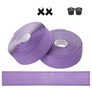 RuiMuQing 自転車ベルト 左右セット ロードバイク EVA+PU製 テールエンドプラグ付き バーテープ 取り付け簡単 衝撃吸収耐磨耗 ハンドルベルト 負荷バイクベルト