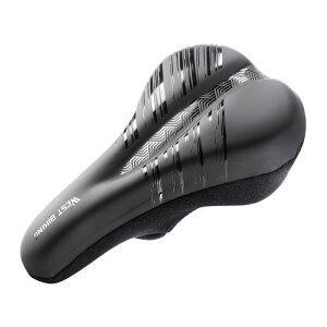 OIENNI 自転車サドルカバー クッション 超肉厚 お尻が痛くない PUレザー 防水 ジェル内蔵 衝撃吸収 ロードバイク/クロスバイク/マウンテンバイクに適用 細めのサドル用 テープクロス式 取付