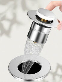 洗面台 ヘアキャッチャー 排水口 ゴミ受け 洗面所ポップアップ 排水栓 35~53mm対応 簡単に脱着できる排水口ネットホルダー 150枚 水切りネット付き ステンレス製