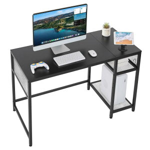 VECELO パソコンデスク 机 勉強机 幅120cm ??? 学習机 小さい つくえ 作業机 study table ?子 computer desk