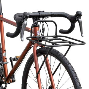 GORIX(ゴリックス) フロントラック 自転車 グラベルロード ロードバイク 荷台 700c 荷台 フロントキャリア アルミ 軽量 耐久性 おしゃれ 前 荷物ラック (GX-RACK)