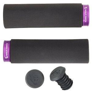 �E���t�g�D�[�X�iWOLFTOOTH�j ���b�N�I���O���b�v Lock-On Fat Paw Grip - Black Grip with Ultraviolet Collar ����132mm�A���a36mm�i�E���g�����@�C�I���b�g�j
