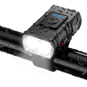 【2023新登場 6つ点灯モード】Roadlamp 自転車ヘッドライト 3000mAh大容量 1000ルーメン自転車用 最大10時間点灯 USB充電式 IP65防水 防塵 アルミ合金製 防災 緊急対応 軽量/通勤/通学/夜行に適用 懐