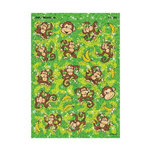 �g�����h ���ق��уV�[�� �L���L�� �����邳�� �V�[�� 44�� Trend Sparkle Stickers Lively Monkeys T-63343