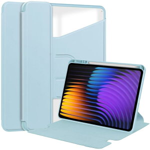 Xiaomi Pad 7/Xiaomi Pad 7 Pro 11.2�C���`�^�u���b�g�K�p�P�[�X�J�o�[ �蒠�^ ���^ ����PU���U�[�P�[�X 360�x��] �X�^���h�@�\�t��