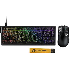 X68HE ラピットトリガー ゲーミングキーボード/マウスセット RT0.01mm 有線キーボー 8Kポーリングレート 磁気スイッチ QMK支持 ガスケット構造 ゲーミングマウス付き トライーモード