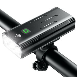 自転車ライト 充電式 【800ルーメン・5200mAh大容量・テールライト付き】 自転車用ライト 防水IPX5 防振 自転車ヘッドライト 小型 LED 3段階点モード 簡単取付け 懐中電灯兼用 通勤 通学 キャン