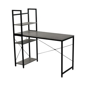 OSJ デスク ラック付デスク (棚は左右付け替え可) 机 棚付き パソコン PC ゲーミング ワーク 幅115cm 高さ120cm 奥行48cm