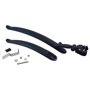 サニーホイール(SUNNYWHEEL) 自転車フェンダー 泥除け 前後フェンダーセット ロードバイク・クロスバイク 700C ブラック SW-119F131R