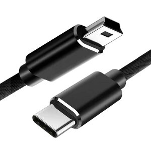�^�C�vC�I�X - miniB�I�X USB 2.0 �P�[�u��, 1m USB C Mini B�P�[�u�� USB �R�[�f�[�^�]���Ə[�d���� �f�W�J�� �|�[�^�u��HDD MP3/MP4 GPS�ȂǂɓK�p