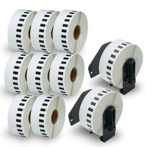 �݊��� ���ڎ��e�[�v ���M�� Brother�p �u���U�[ DK-2210 (29mm x 30.48m) �Ή��@��F���M���x���v�����^�[�p QL-800 QL-820NWB QL-700 QL-550 QL-720NW QL-650TD [10���[��