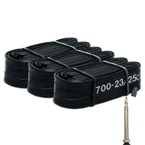 シンコー(Shinko) 自転車 チューブ 3本セット 700Cインチ 700-23/25C 仏式60mm 前後プラス予備チューブ付き 自転車パンク修理 ロードバイク クロスバイク MTB 64742