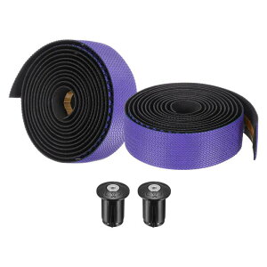 PATIKIL PU EVA自転車ハンドルバーテープ 1ペア 柔らかい自転車バーテープ ロードサイクリング用 エンドプラグと粘着バック付き 折りたたみ用 パープル