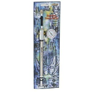 GIYO GS-01 Bike Fork Shock Micro Adjust Button Pump with Gauge, Max 300 psi, ST1410