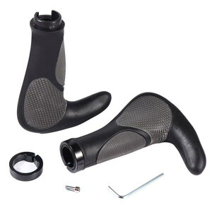 mamota 自転車 グリップ クロスバイク エルゴグリップ 汎用 ソフトラバー 衝撃吸収 人間工学 耐久性 疲れにくい 汎用 取付簡単 人間工学