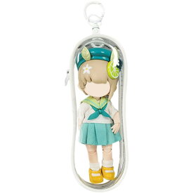 ケース バッグ 痛バック クリア ぬいポーチ ob11用 透明 見せバッグ 外出 人形入れ PVC 15.5cm高 ぬいば キーホルダー付