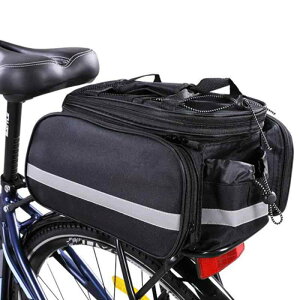 OIENNI 自転車サイドバッグ 25L 自転車 リア パニアバッグ 大容量 拡張可能 ショルダーストラップ 防水カバー 反射テープ付き マウンテン/ロードバイクに対応 サイクリング 通勤通学 旅行 ア