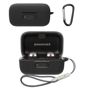For Sennheiser MOMENTUM True Wireless 4 �P�[�X �J�o�[���C�����X �C���[�z�� �p �P�[�X �V���R�����[�P�[�X �֗� ���s �y�� �ی�J�o�[ �L�Y�h�~ �h�o �h�k �y�ʏ��^ �ی�P�[�X �����h�~