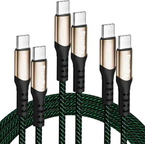 60W QC 3.0 USB C - USB C �P�[�u���A[3 �p�b�N 2M] ] �^�C�v C �}���[�d USBC �R�[�h S22/S21/S20 Ultra�AiPad Air 4�AiPad Pro 2021�AiPad Mini 6�AMacBook A