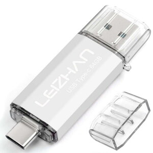64GB TYPE-C USB �t���b�V���h���C�u 3.0 �������[ OTG �X�e�B�b�N �l�CUSB �����]�� �g�ѓd�b �X�}�[�g�t�H�� �R���s���[�^�[�p �e�ʕs������ �}�C�N���y���h���C�u ��e�� U�X�e�B�b�N (64GB,