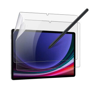 2���Z�b�g Samsung Galaxy Tab S9 / Galaxy Tab S9 FE / S10 FE �p �t�B���� ���̂悤�ȕ`���S�n �ی�t�B���� 11�C���` �y�[�p�[ �t�B���� ���˒ጸ �w��h�~ �A���`�O���A �ی�t�B���� ����