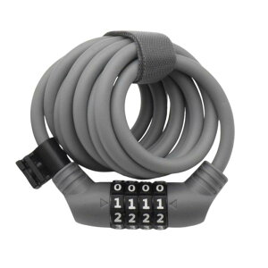 kuhaku(クウハク) 桑(クワ) ダイヤル式自転車ワイヤーロック 4桁自由設定 太さ8mmX長さ180cm